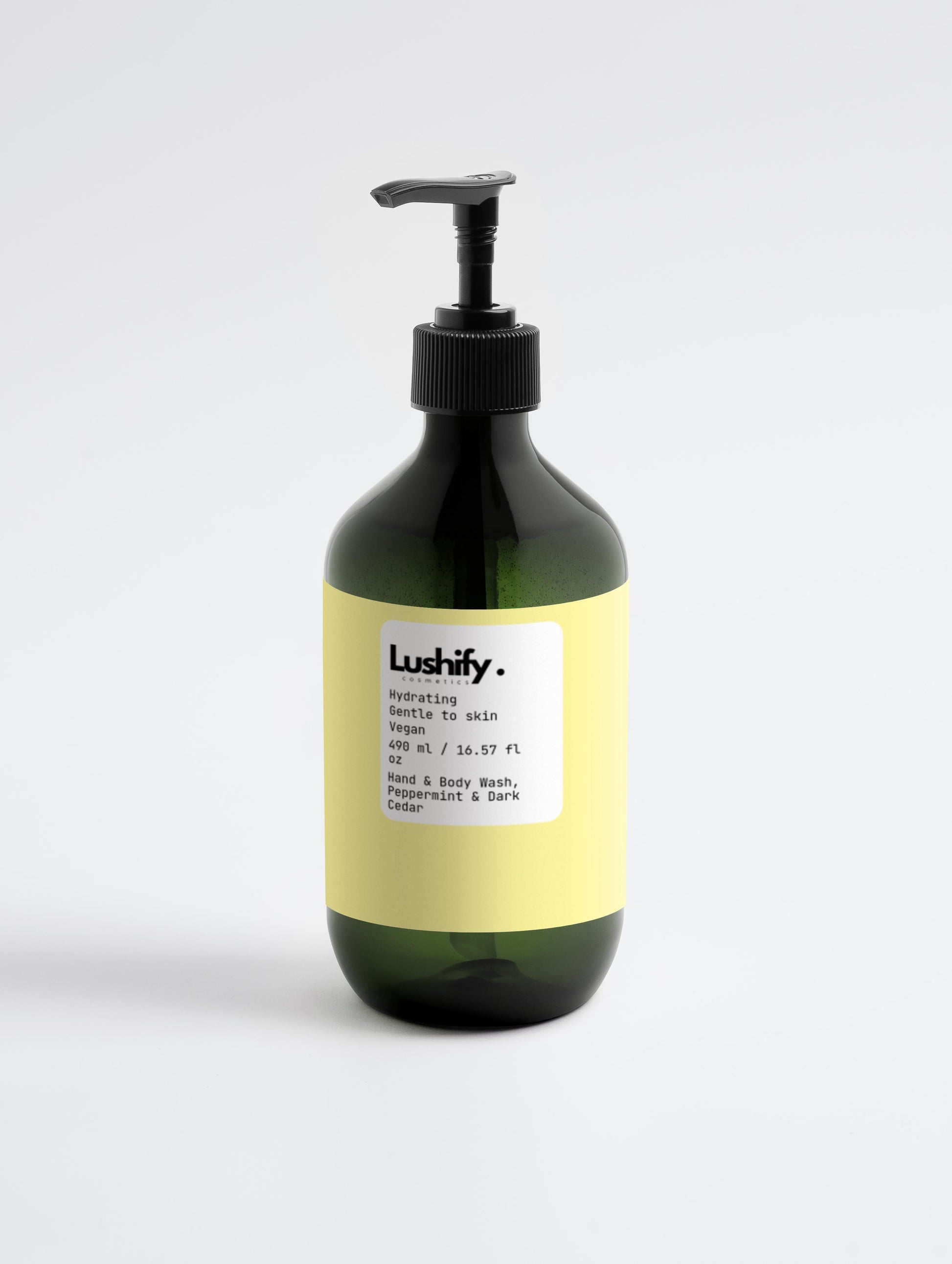 Hand & Body Wash, Peppermint & Dark Cedar - Lushify 